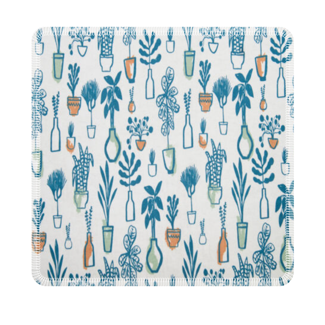 Paperless Towels: Blue Plants